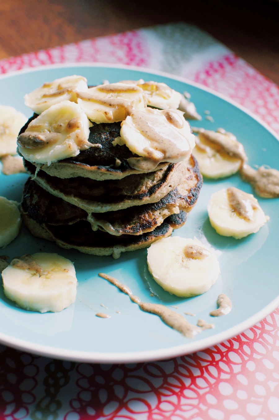 Banana Chocolate Chip Pancakes - Vegan