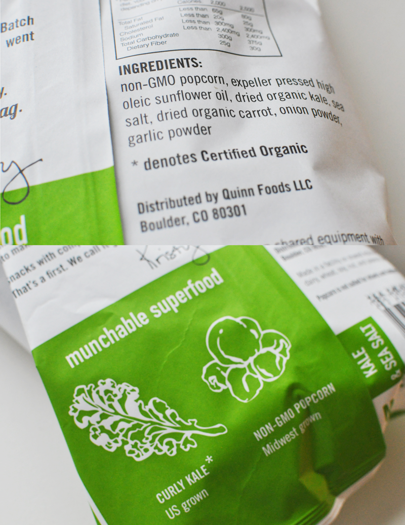 Quinn Popcorn Kale Sea Salt