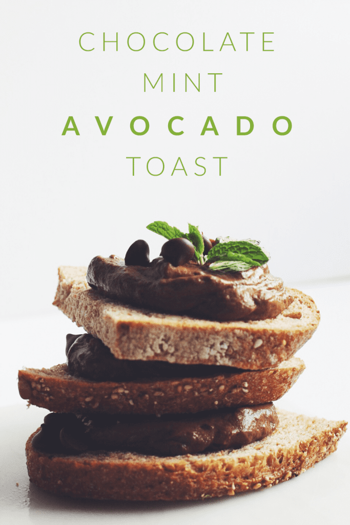 Chocolate Mint Avocado Toast
