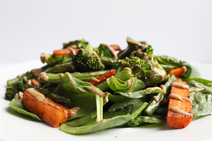 10 Minute Almond Butter Salad