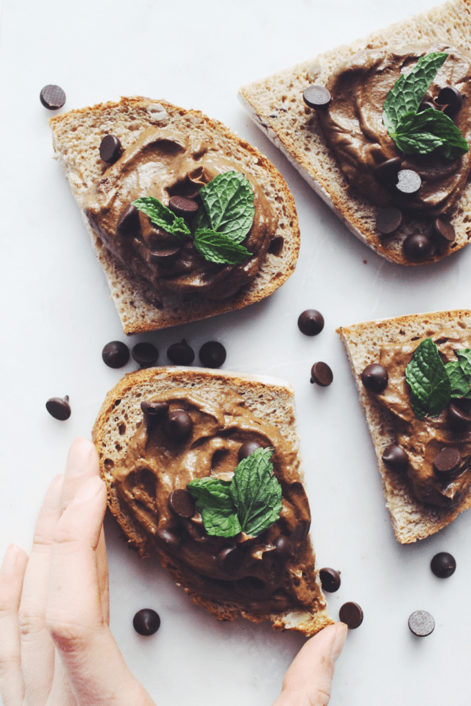 Chocolate Mint Avocado Toast