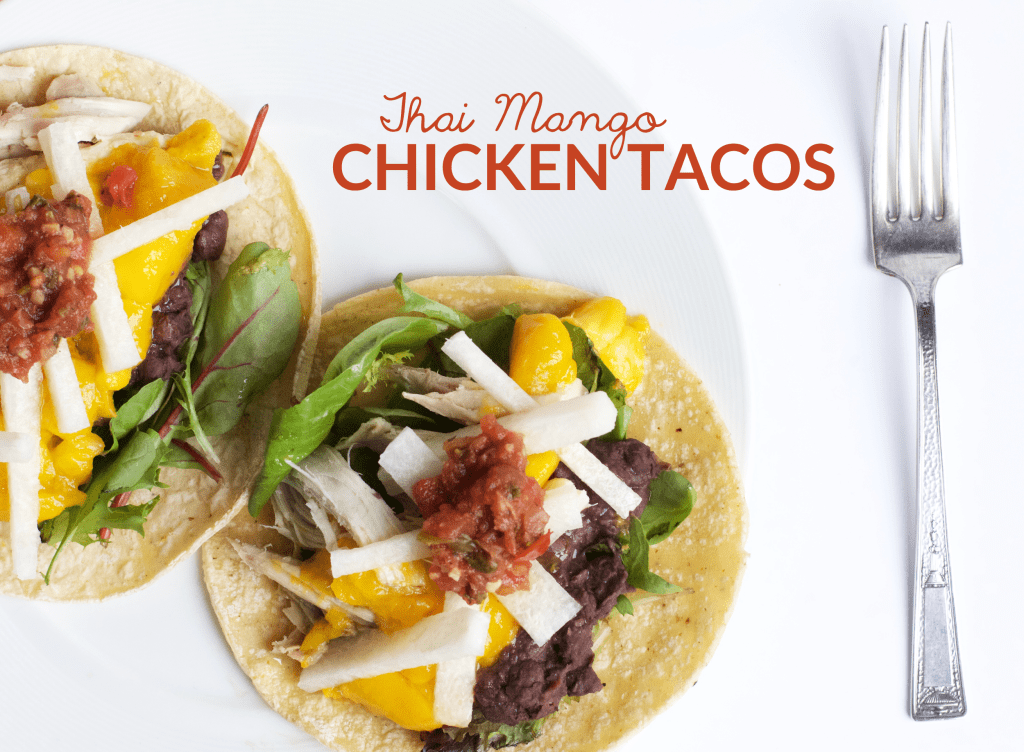 Thai Mango Chicken Tacos
