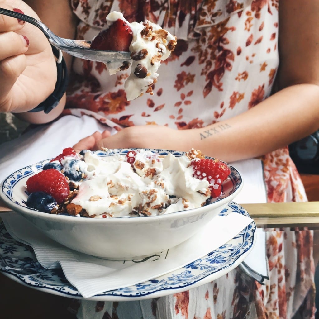 Greek yogurt bowl at The Allis in The Soho House